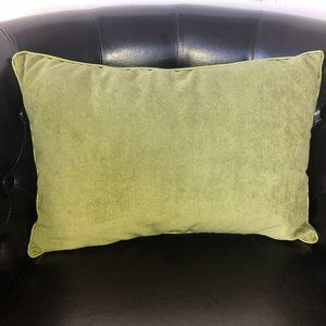 Olive Green Velvet Lumbar Pillows